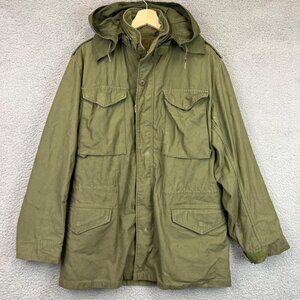 Vintage‎ 1976 Genuine USGI Coat Cold Weather Field OG-107 Small Long Jacket